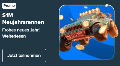 $1M Neujahrsrennen-Promo im Stake Casino.